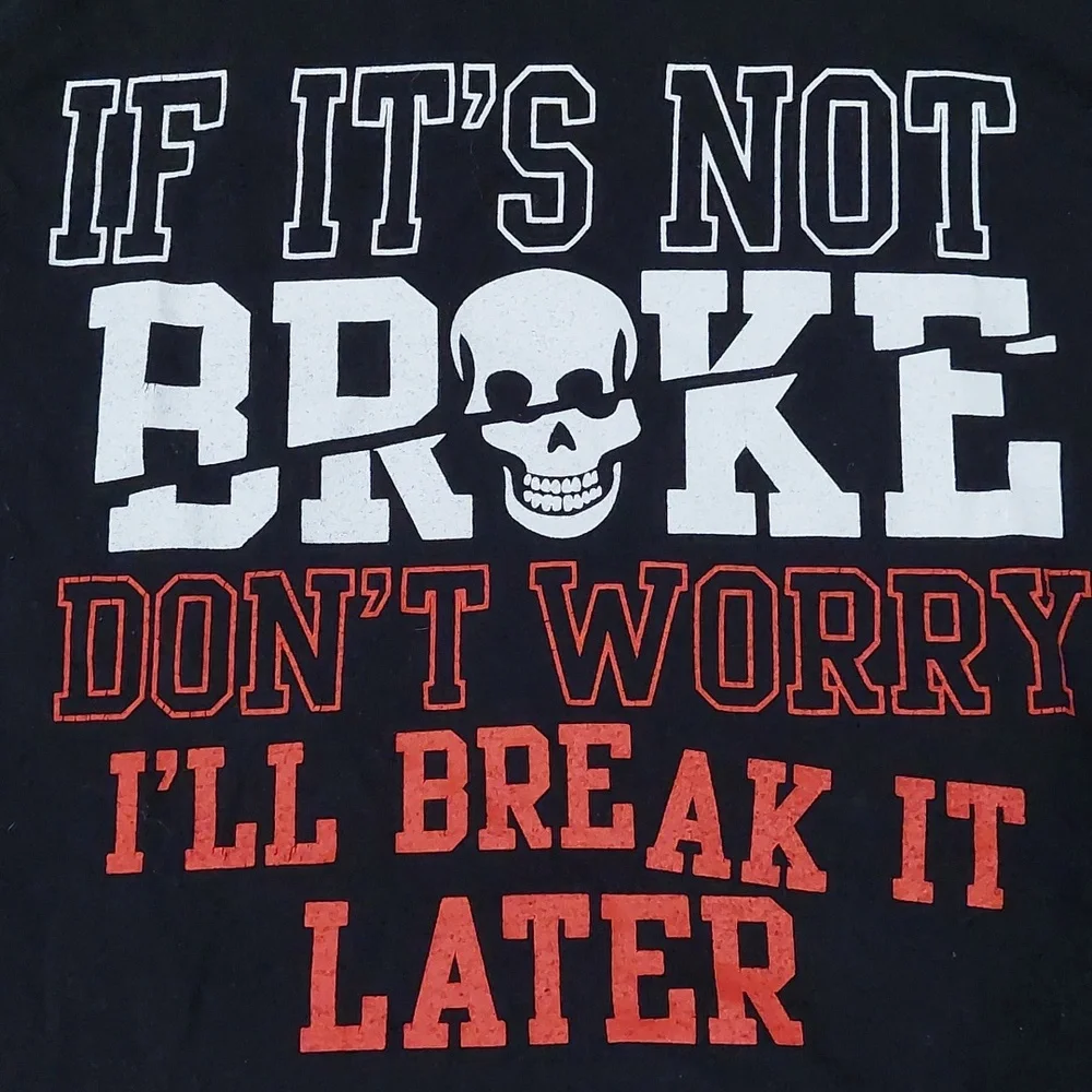 🤑5/$25 OLD NAVY Cotton Skull Graphic Tee XL (14/16)